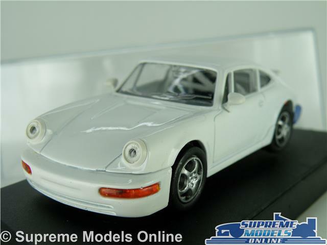 PORSCHE 911 CARRERA MODEL CAR 1:43 SCALE WHITE SPORTS COUPE VITESSE K8
