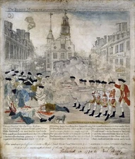 Paul Revere Boston Massacre Newspaper American Revolution 8" x 10" PRINT