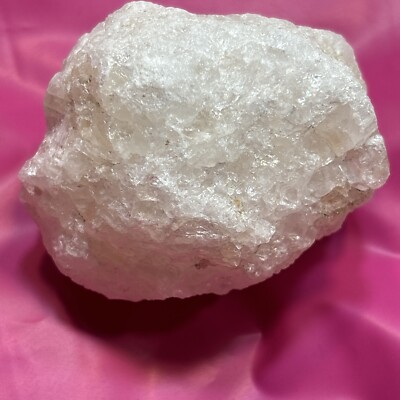 Pink Quartz Crystal Ball Natural matrix From Ga. Mine 241grams Snowball Effects