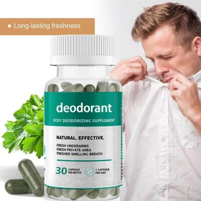 30x Chlorophyllin Kapseln Deodorant Capsules Natural Body Odor Remedy Supplement