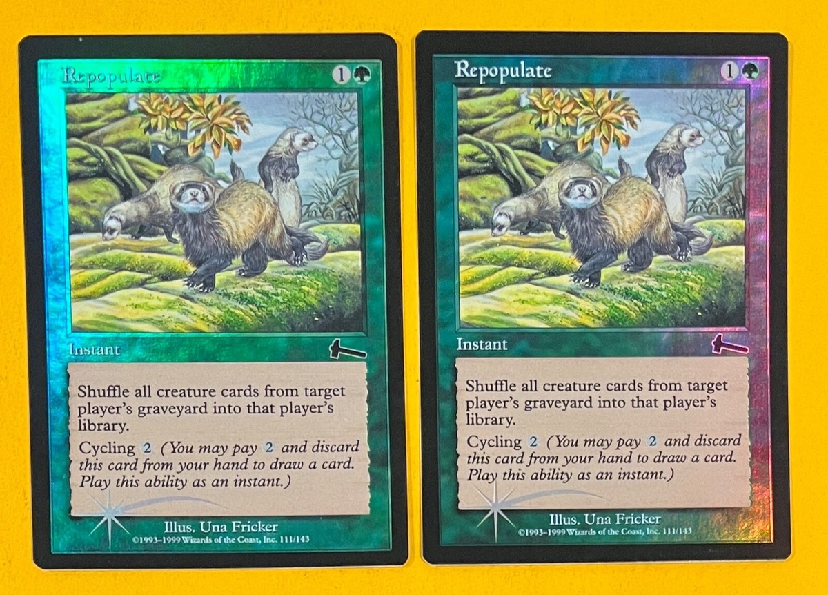 MTG REPOPULATE (FOIL) (x 2) Urza's Legacy (OldManMTG 006-478) | eBay