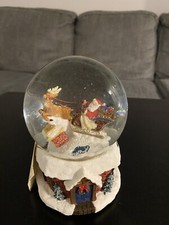 Musical Santa Claus And Reindeer Limited Edition Snow Globe