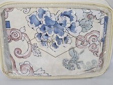 Frette Acquerello Pillow Sham Standard Cotton Peach Rose Pink Blue Italy New