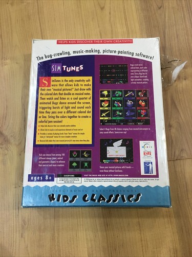 Rare VTG Sim Tunes Bug music making picture paint PC Software Game by Maxis 1998 - Picture 6 of 9