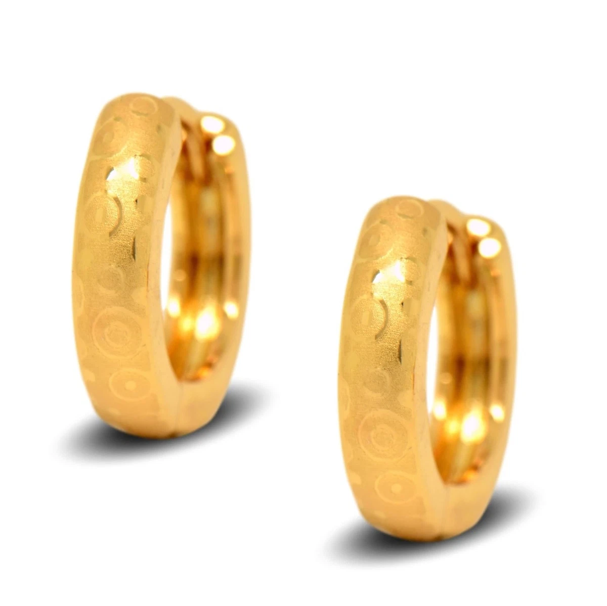 Gold ring earrings 2024 design for female