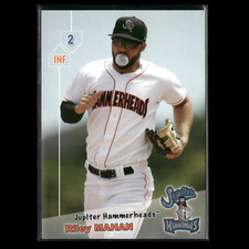 Riley Mahan 2019 Jupiter Hammerheads Team Set Baseball Card MLB NM