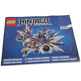 Lego 70725 Ninjago Nindroid Mechdragon INSTRUCTION MANUAL ONLY 2014 Retired 9+