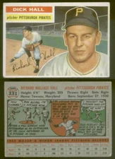 (11205) 1956 Topps 331 Dick Hall Pirates-VGX