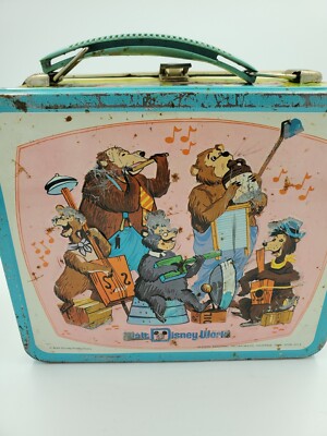 1970 Vintage Original Walt Disney World Metal Lunch Box Lunchbox