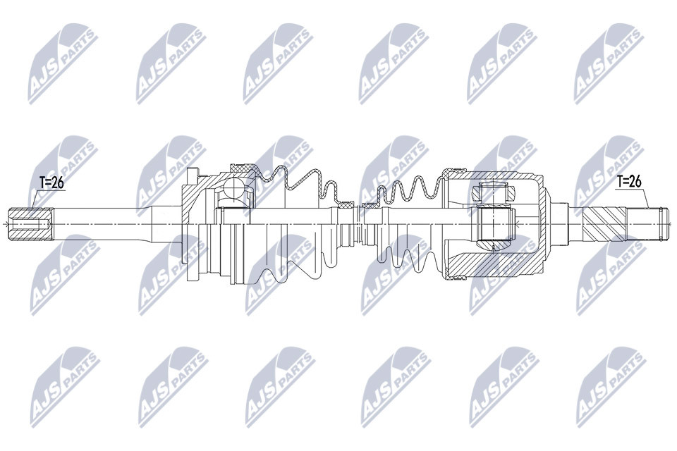 N.T.Y. NPW-MZ-066.NTY Drive Shaft for FORD,MAZDA - Image 9