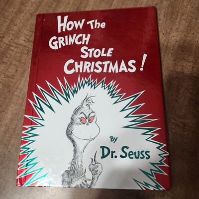Vtg How the Grinch Stole Christmas by Dr Seuss 1985 Hardcover Random House USA