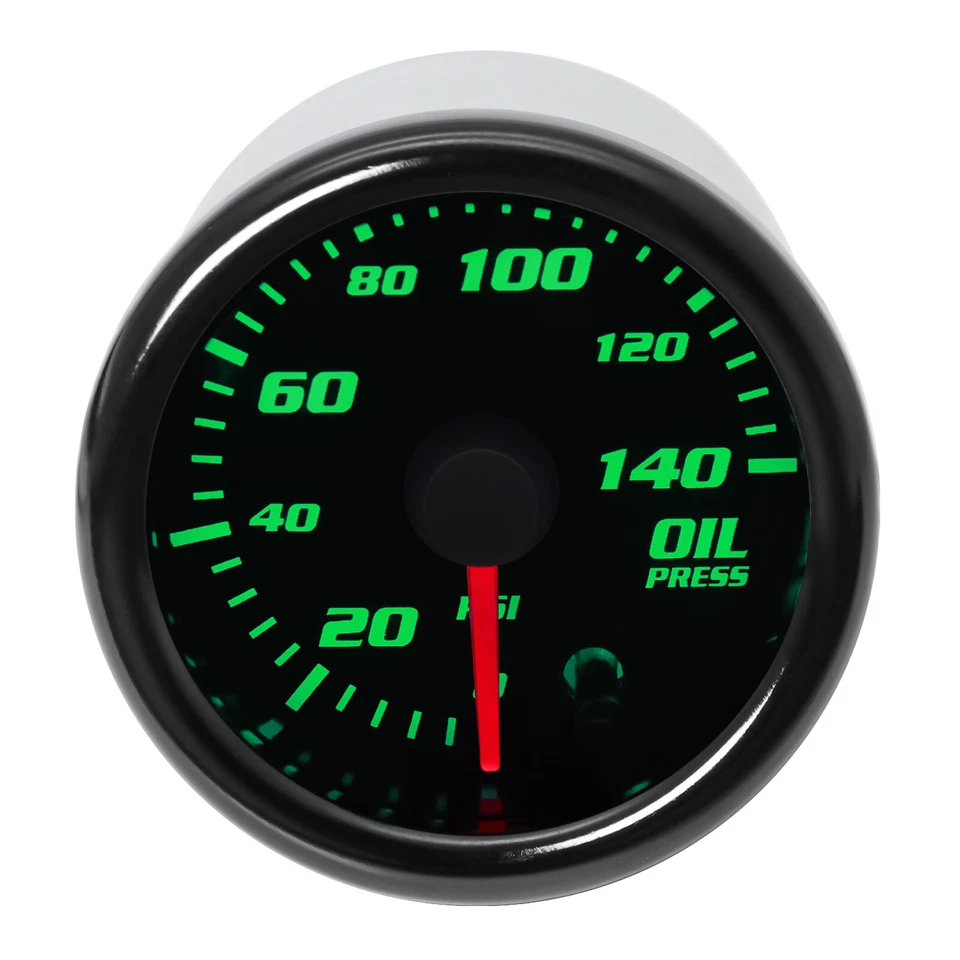 52mm 2'' 7 Colors Universal Auto Car LED PSI Oil Press Gauge Oil Pressure Meter - Image 3 of 4