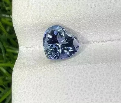 1 Ct Shape Heart Cut Blue Color Natural Diamond D Grade VVS1 + 1 Free Gift D-39