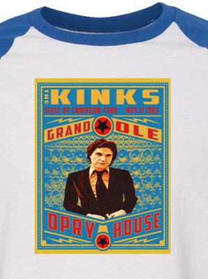 the KINKS new blue T SHIRT Ray Davies mod rock All sizes S M L XL 