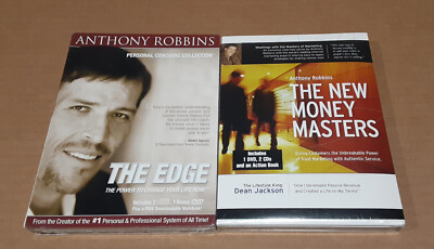 Anthony Robbins The Edge / The New Money Masters DVDs NEW Sealed