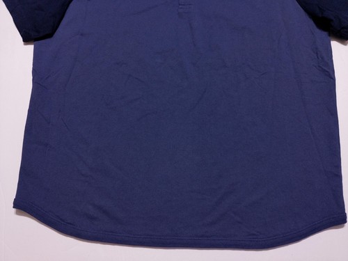 WALLACE & BARNES Short Sleeve Baseball Henley Shirt L6335 Blue XXL 2XL - Picture 7 of 10