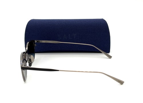 SALT Optics WISTER Black Antique Silver /Denim Gradient 51mm Polarized sunglass - Picture 3 of 4