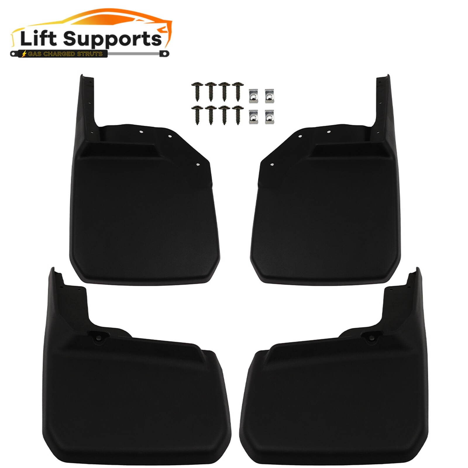 Mud Flaps 4x For Jeep JK Wrangler Rubicon 2007-2018 Splashguards w/Fender Flare-image