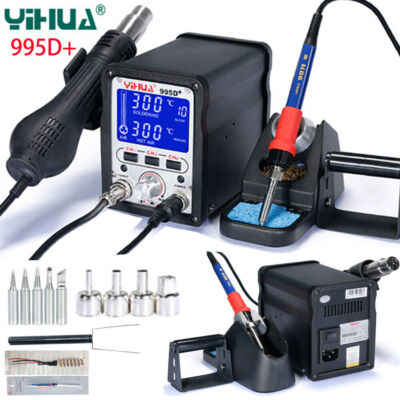 2 in 1 YIHUA 995D Soldering Station Repair Welding Gun For Motherboard Repair