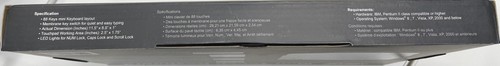 Adesso ACK-540UB Mini USB Keyboard w/ Touchpad – 88 Keys, Compact - 第 6/8 張圖片