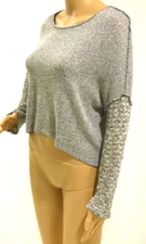 LA Hearts Sweater Pacsun Fuzzy Open Knit Over Sized Long Sleeve Women's L EUC