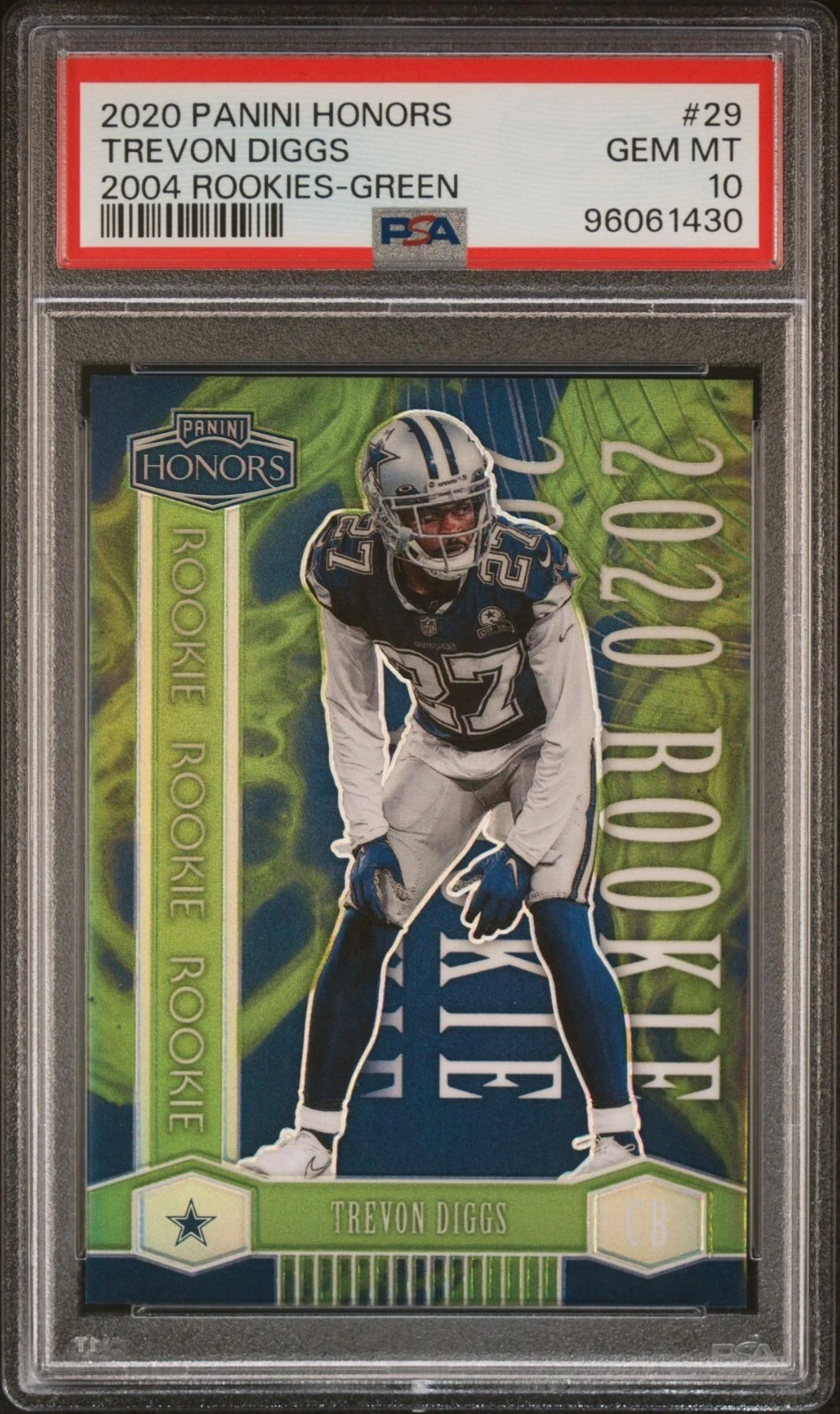 Trevon Diggs Panini Honors 2004 Rookies #29 Green