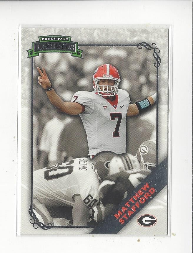 Matthew Stafford Press Pass Legends #17 Base