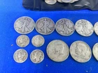 Silver Coin Lot American Walking Liberty,Kennedy Half’s,mercury Dimes More