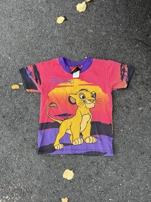 Lion King 1990s Vintage Mega Print Shirt Simba And Zazu Size 3T
