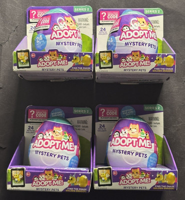Adopt from Me! Series 2 Surprise Figure Pets Mystery Egg Sealed LOT OF 4
