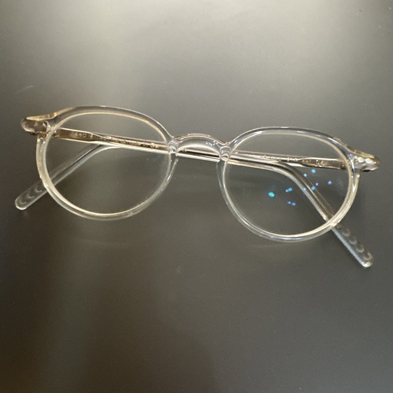 Lunor Mod. 215 Round Full Rim acetate c4 Crystal Eyeglasses Frames Unisex