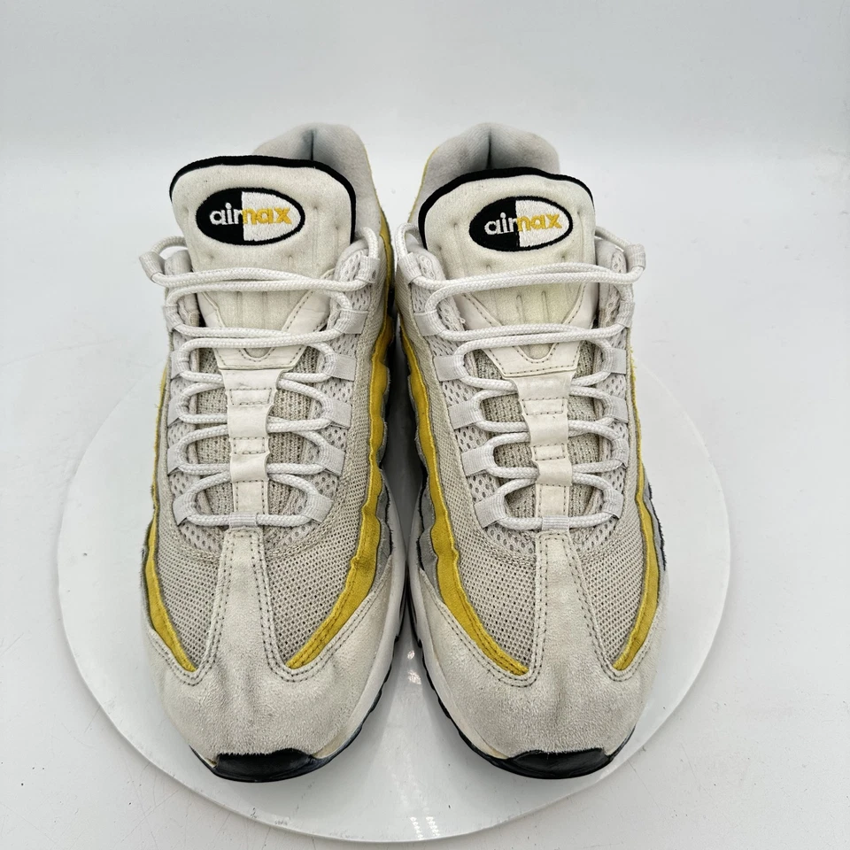 Nike Air Max 95 Men Size 11.5 CD7495-100 Grey Amarillo Yellow Training Shoes - Image 3 of 4