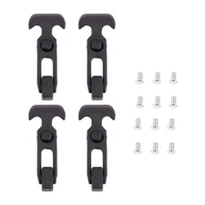 4 Pcs Impact-resistant Latch Flexible Handle Rubber Draw T-Handle Hasp