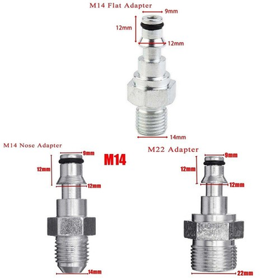 #ad Adapter Hose Adapter 14*12*9mm For Lavor Quick Release Silver Color To M14 M22 $10.77