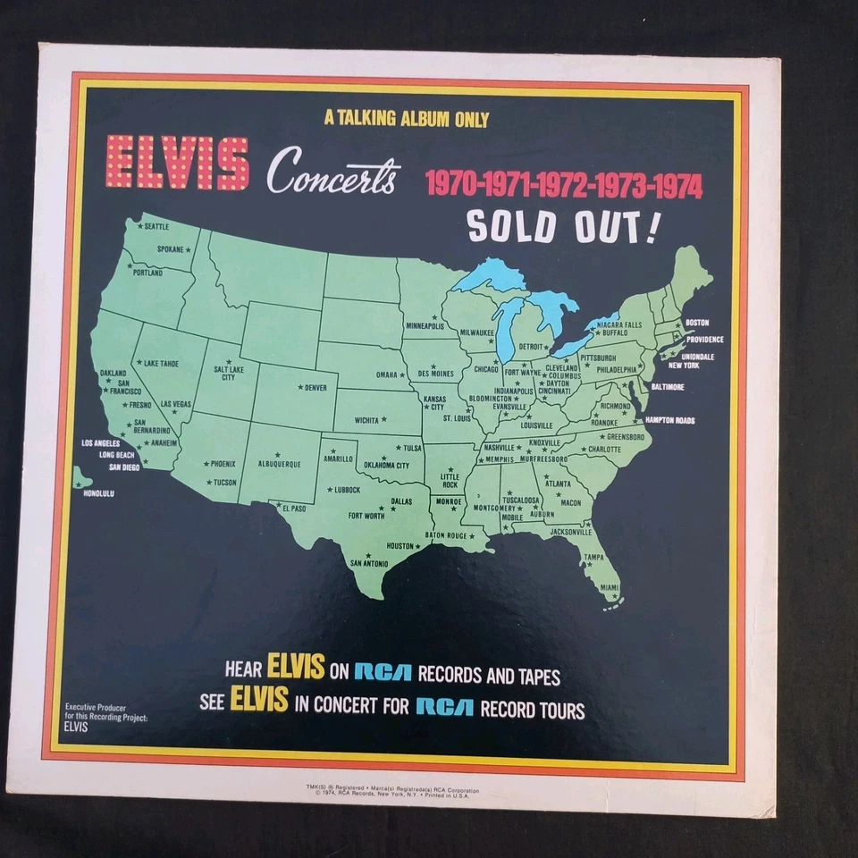 ELVIS PRESLEY Having Fun With Elvis On Stage Vinyl Record LP US.  RCA  MONO  - Image 2 of 4