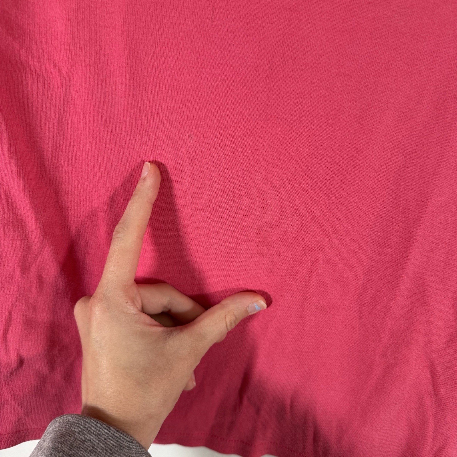 Ralph Lauren Sport Shirt Women's Large Pink 3/4 Sleeve V-Neck 100% Cotton thumbnail 4