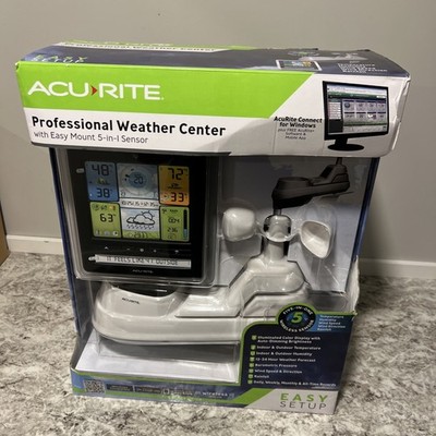 NEW AcuRite Professional Weather Center w/ Easy Mount 5-in-1 Sensor Sealed Box