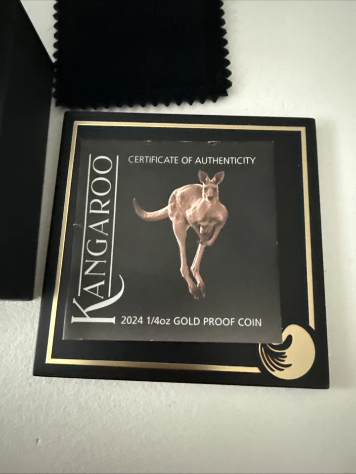 2024 Perth Mint 1/4oz Gold Proof Kangaroo Coin 500 Coin Mintage Box + COA - Image 4 of 4