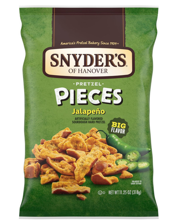 Snyders of Hanover Pretzel Pieces, Jalapeno, 11.25 oz