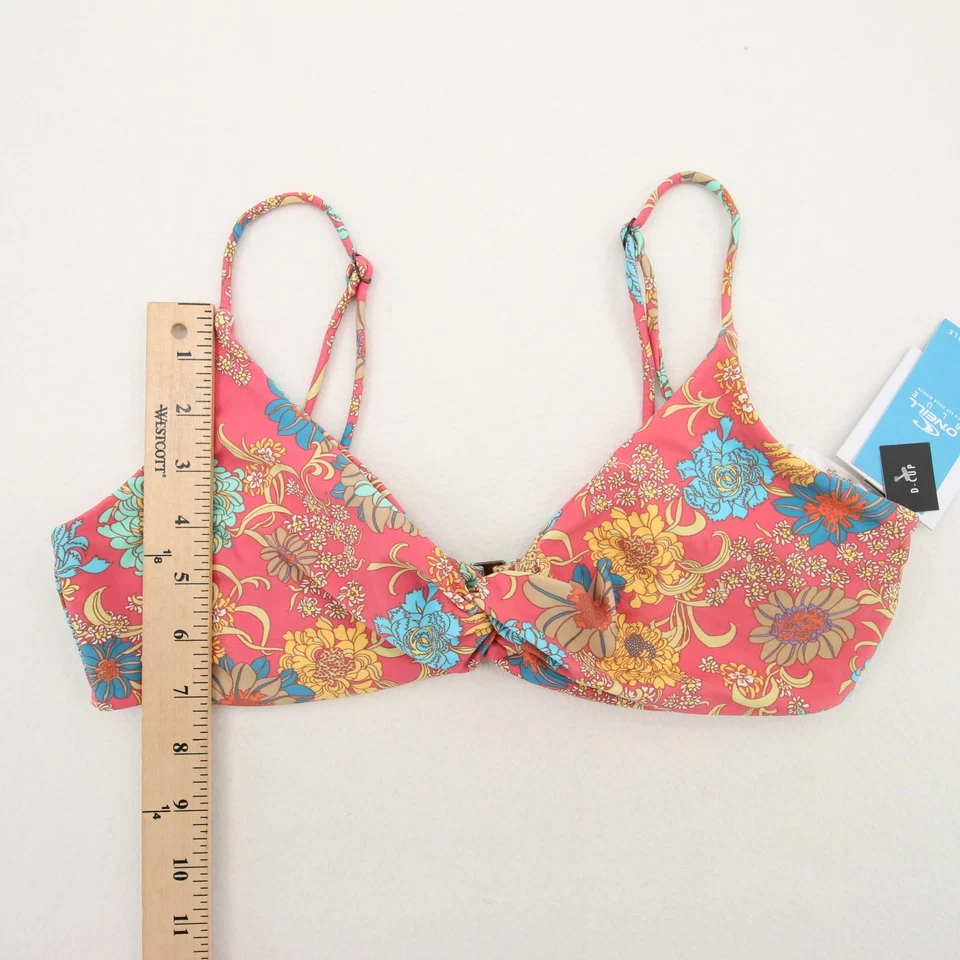 ONeill Belice Malibú Floral Bikini Top Torcido Cuello en V Bralette Multicolor XL NUEVO CON ETIQUETAS Foto 3 de 4
