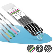 STAHLWERK Wolframelektroden Gold Grau Pink Weiß Grün 1,6 mm je 2 im 10er Set