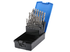 Set: HSS-Spiralbohrer, 1 bis 13mm - 25-teilig