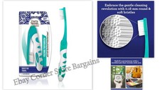 GuruNanda Folding Toothbrush with Built-in Cover, Perfect for Travel, Hiking...