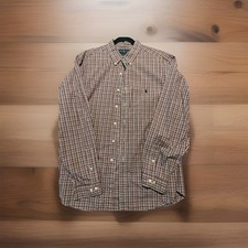 Ralph Lauren Classic Fit Long Sleeve Dress Shirt Check Pattern XXL