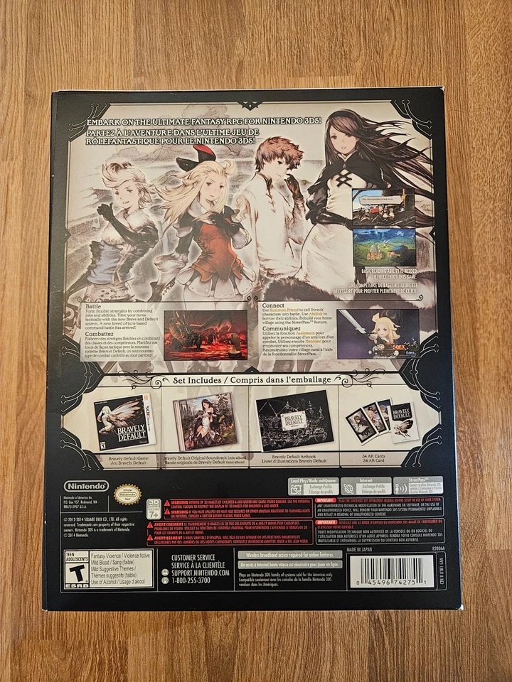 Bravely Default Collector’s Edition - Nintendo 3DS, 2014 - CIB, Tested - Image 2 of 4