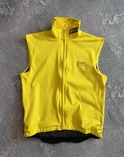 Gore Bike Wear Cycling Men’s Windstopper Yellow Vest Size L