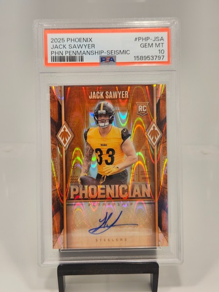 Phoenix 2025 - Penmanship fenicia Jack Sawyer #PHP-JSA sísmico/15 RC PSA 10