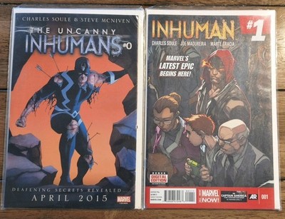 Marvel The Uncanny Inhumans Issues #0, #1
