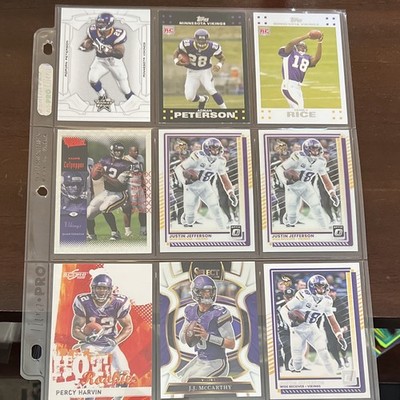 Minnesota Vikings 17 Card Lot - Peterson Rookie & Other Stars / Rookies