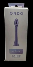 New In Box Ordo Sonic Brush Heads Pearl Violet- 4pk For Sonic+ Or Sonic Lite 